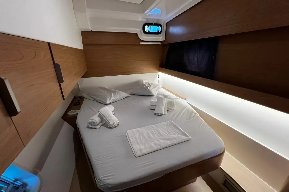 Kos 40, a Bali Catspace catamaran at Preveza, Greece