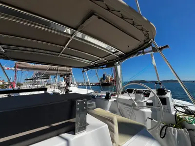 Kos 40, a Bali Catspace catamaran at Preveza, Greece