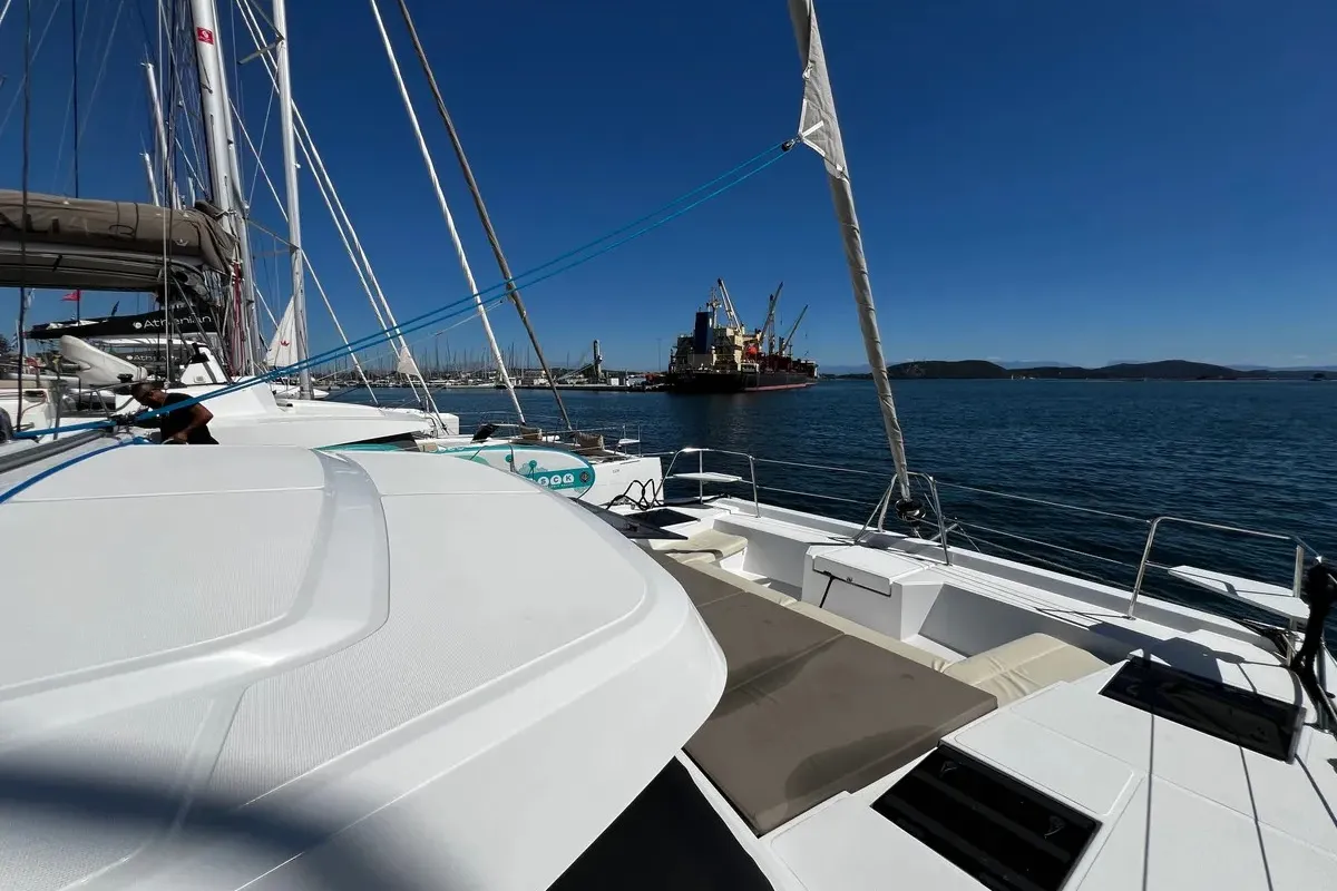 Kos 40, a Bali Catspace catamaran at Preveza, Greece