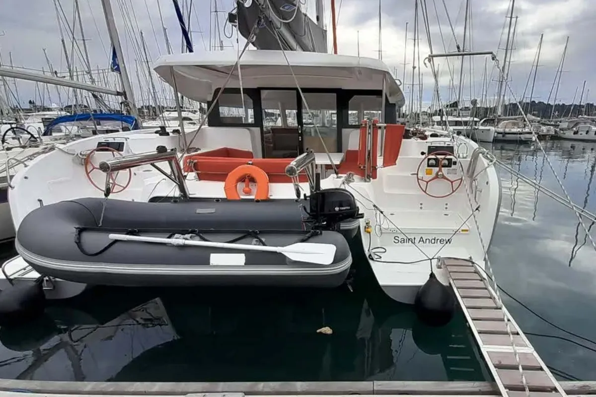 Saint Andrew, a Excess 11 catamaran at Lavreotiki Municipal Unit, Greece