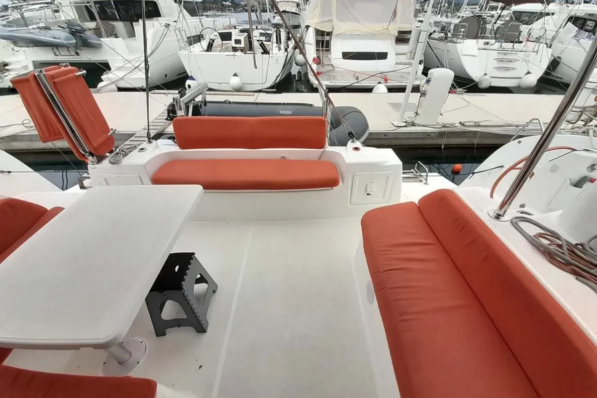 Saint Andrew, a Excess 11 catamaran at Lavreotiki Municipal Unit, Greece