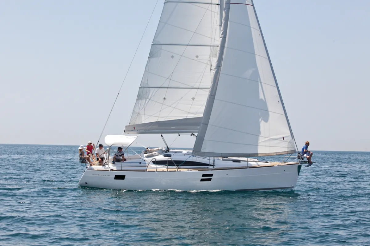 Exterior view of Thor, a Elan Impression 40 sailboat at Zadar, Croatia