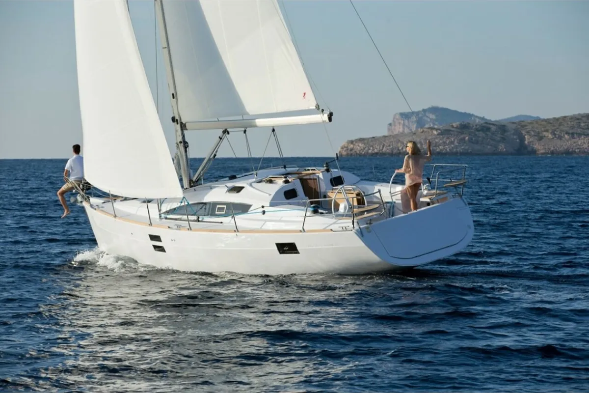 Exterior view of Thor, a Elan Impression 40 sailboat at Zadar, Croatia