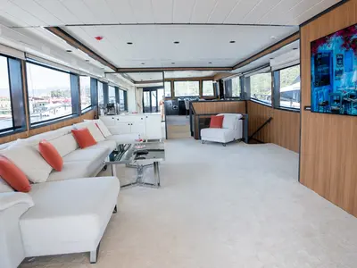 Salon of My Almila, a Gulet Motoryacht motor yacht at Marmaris, Turkey