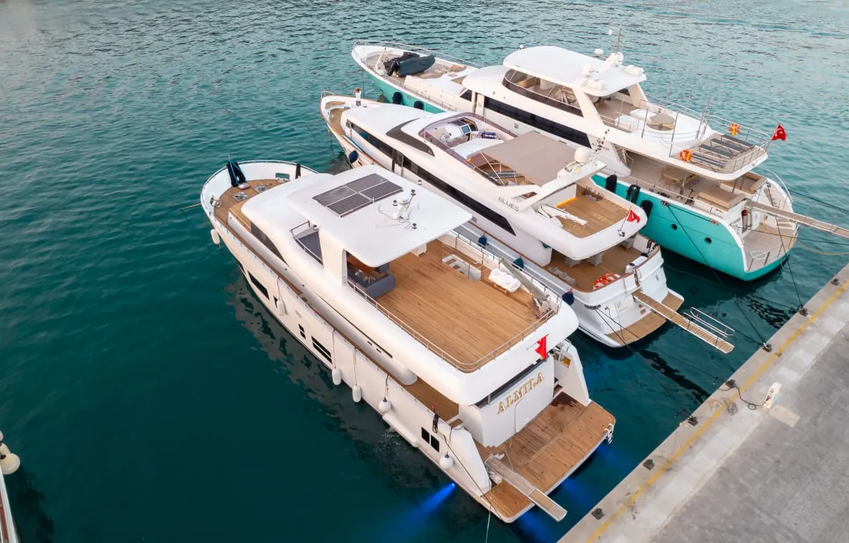 Exterior view of My Almila, a Gulet Motoryacht motor yacht at Marmaris, Turkey