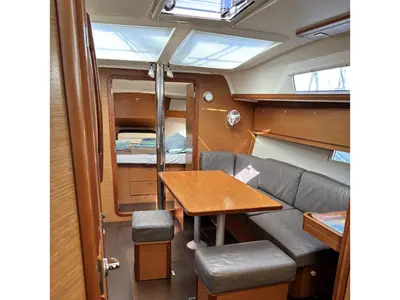 Salon of Islay, a Dufour 382 Grand Large sailboat at Biograd na Moru, Croatia