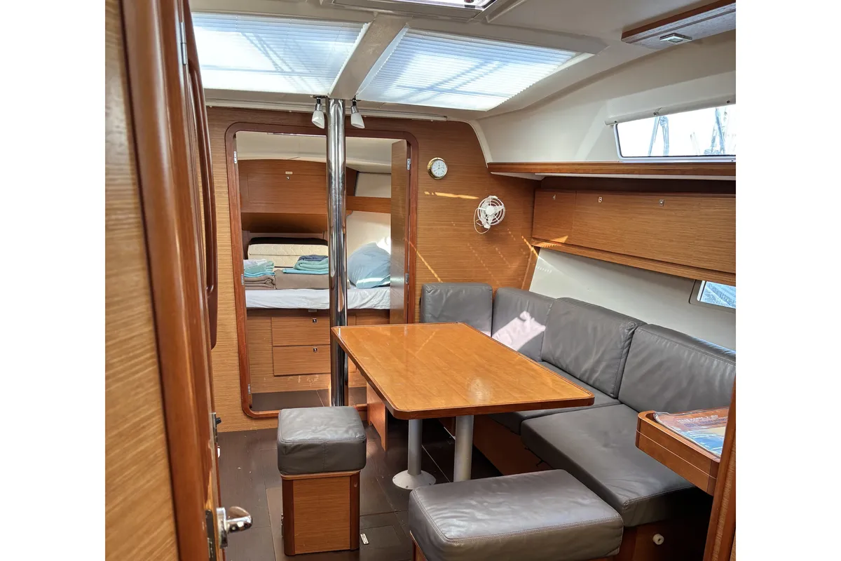 Salon of Islay, a Dufour 382 Grand Large sailboat at Biograd na Moru, Croatia