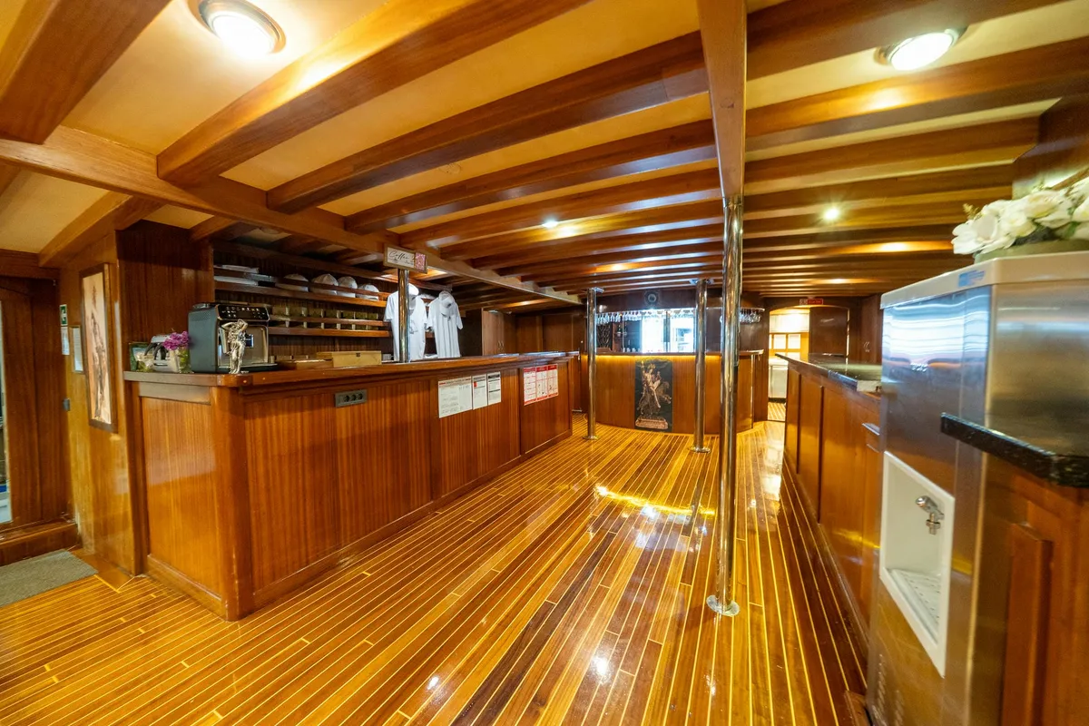 Salon of Boreas, a Custom Made Boreas motor yacht at Bodrum, Turkey