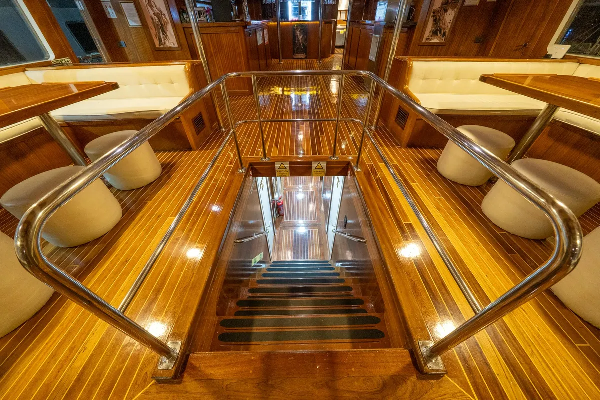 Salon of Boreas, a Custom Made Boreas motor yacht at Bodrum, Turkey