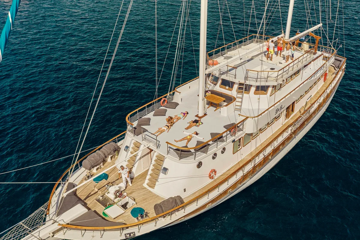 Exterior view of Boreas, a Custom Made Boreas motor yacht at Bodrum, Turkey