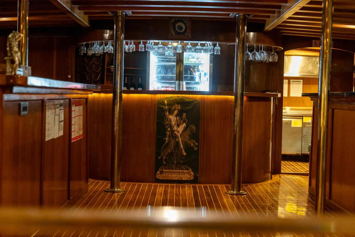 Salon of Boreas, a Custom Made Boreas motor yacht at Bodrum, Turkey