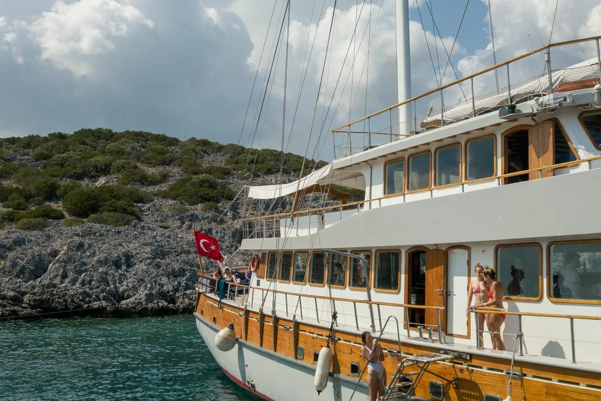 Exterior view of Boreas, a Custom Made Boreas motor yacht at Bodrum, Turkey
