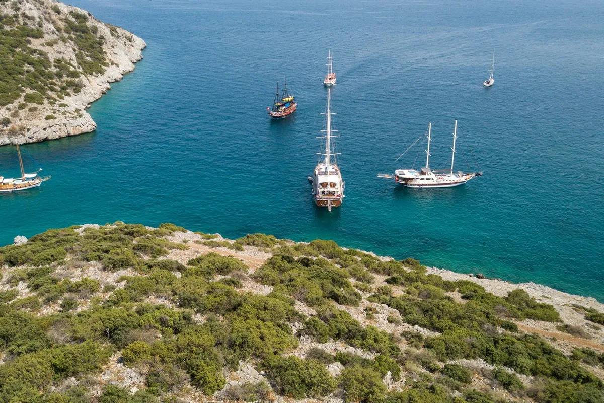 Exterior view of Boreas, a Custom Made Boreas motor yacht at Bodrum, Turkey