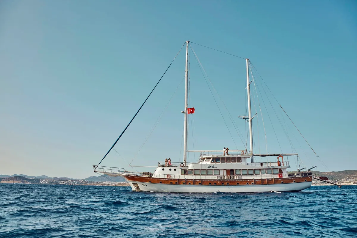 Exterior view of Boreas, a Custom Made Boreas motor yacht at Bodrum, Turkey