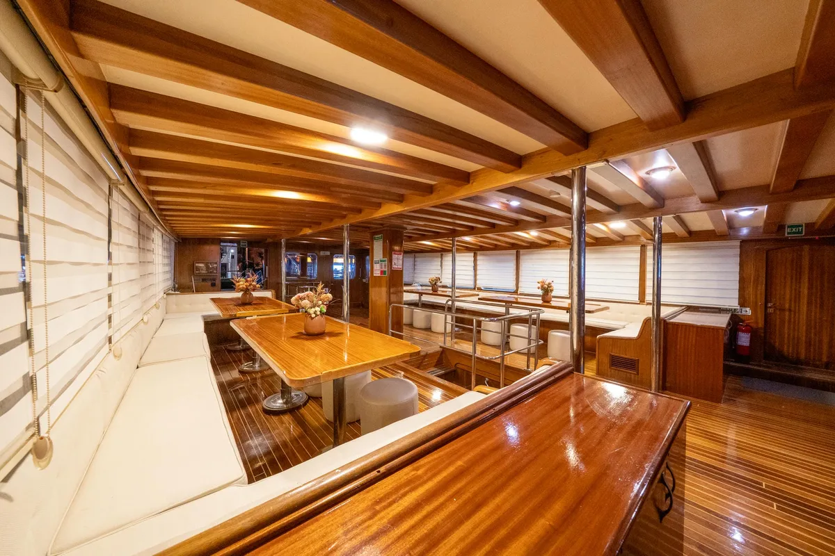 Salon of Boreas, a Custom Made Boreas motor yacht at Bodrum, Turkey