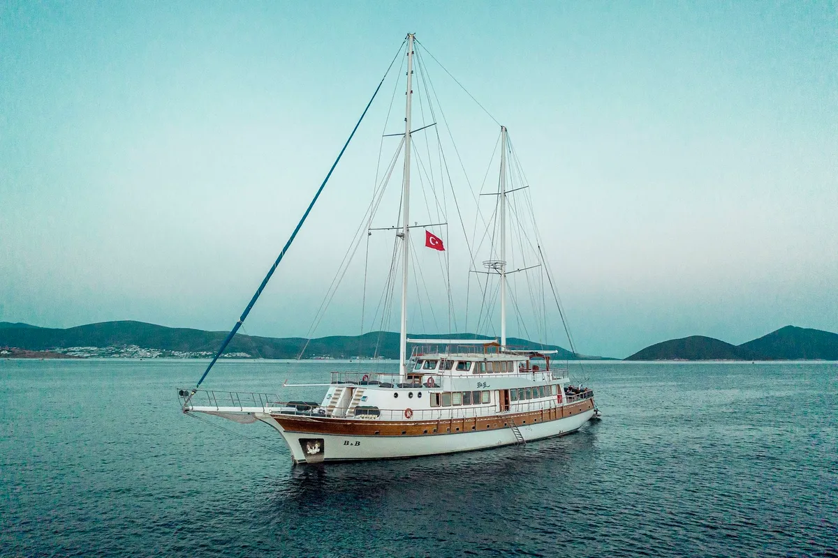 Exterior view of Boreas, a Custom Made Boreas motor yacht at Bodrum, Turkey