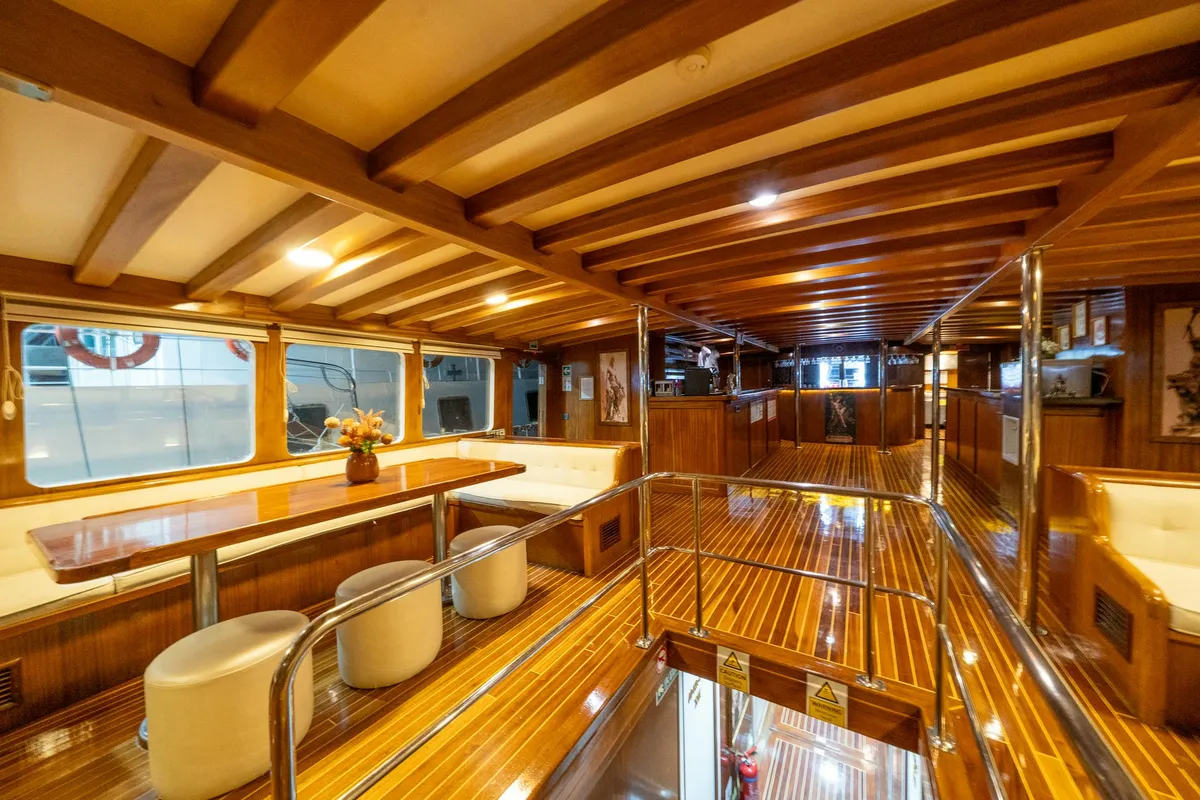 Salon of Boreas, a Custom Made Boreas motor yacht at Bodrum, Turkey