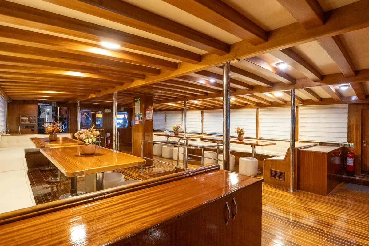 Salon of Boreas, a Custom Made Boreas motor yacht at Bodrum, Turkey