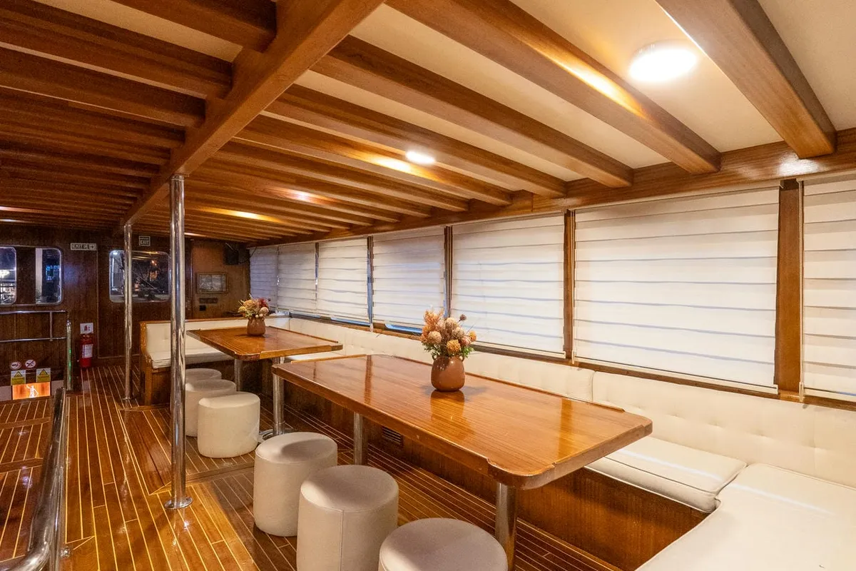 Salon of Boreas, a Custom Made Boreas motor yacht at Bodrum, Turkey
