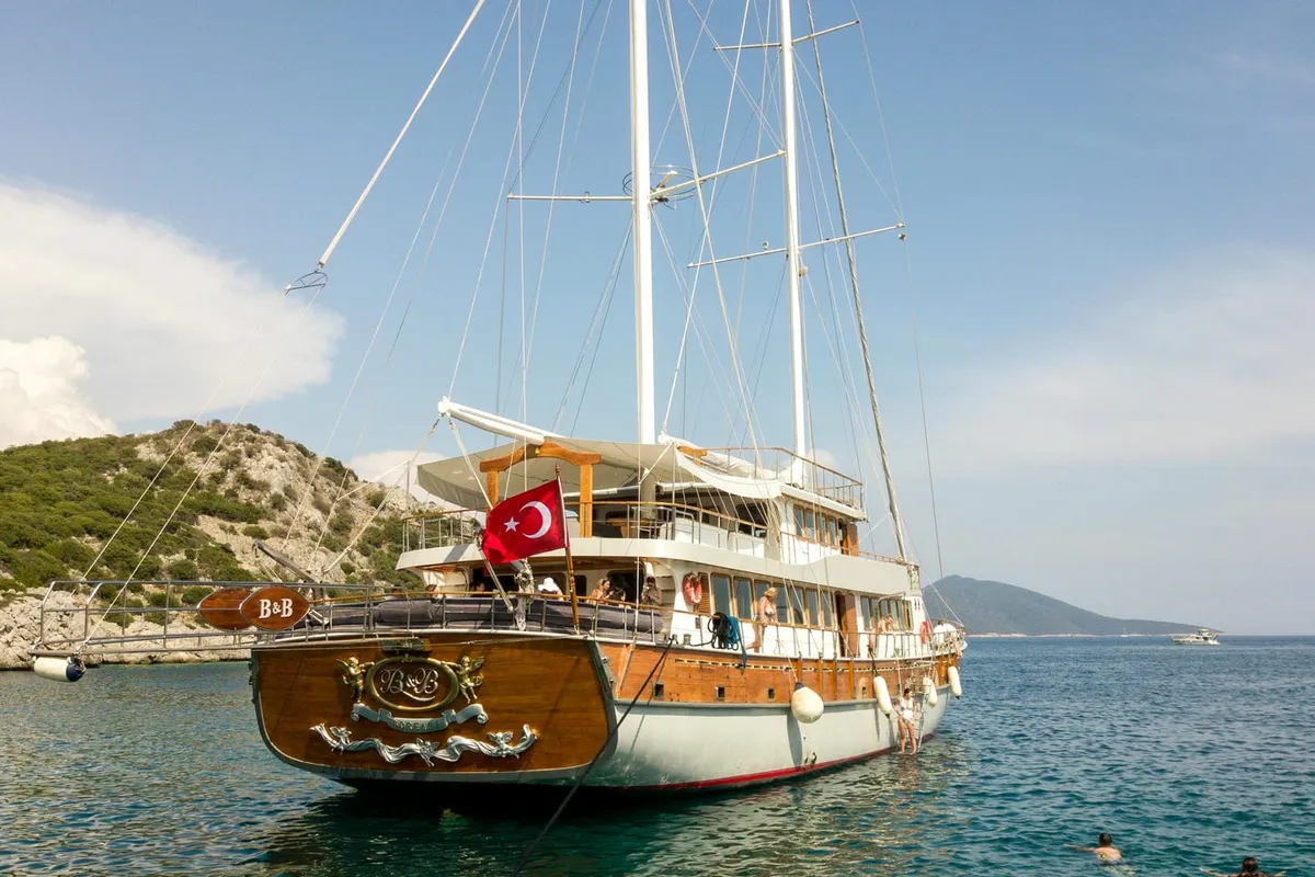 Exterior view of Boreas, a Custom Made Boreas motor yacht at Bodrum, Turkey