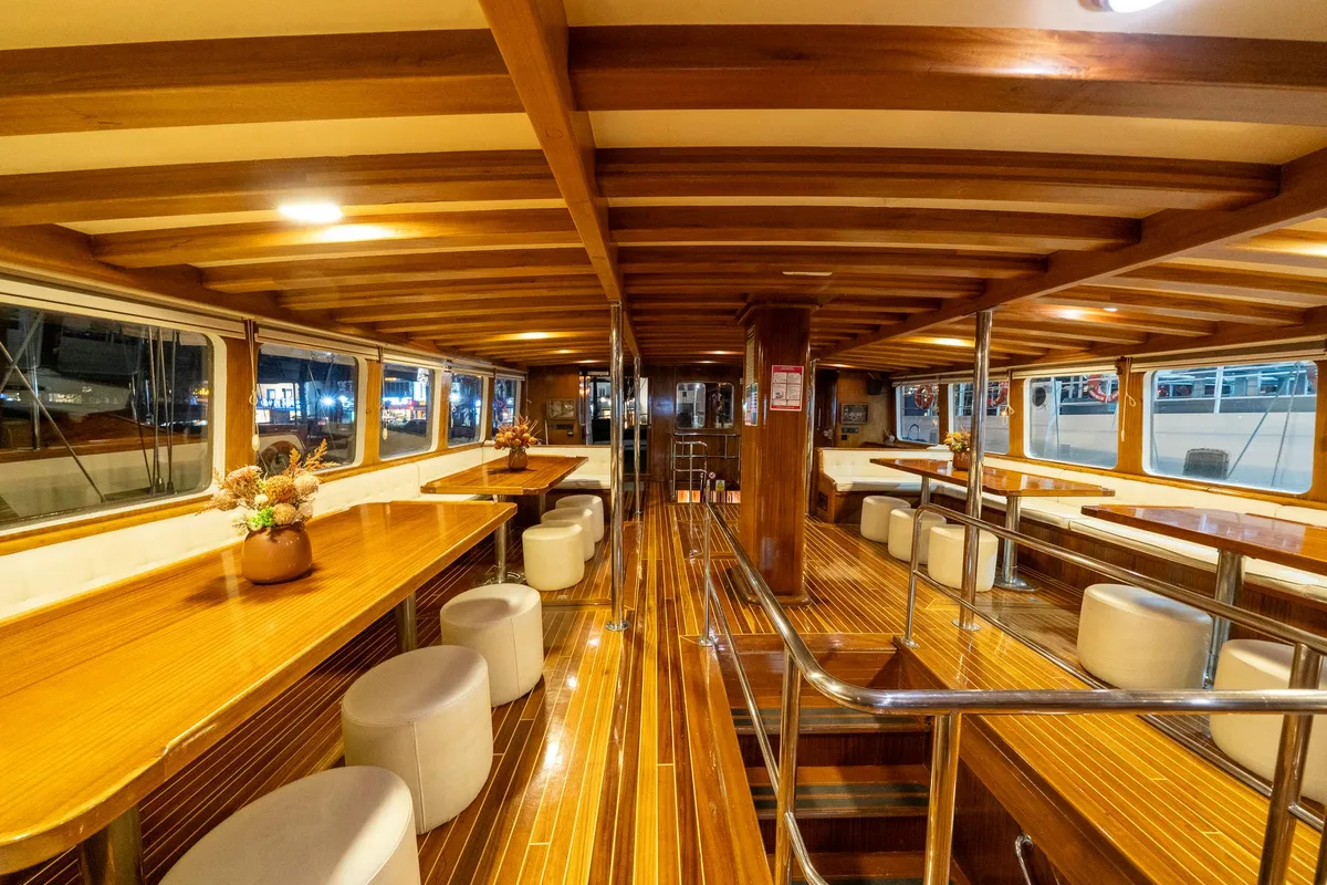 Salon of Boreas, a Custom Made Boreas motor yacht at Bodrum, Turkey
