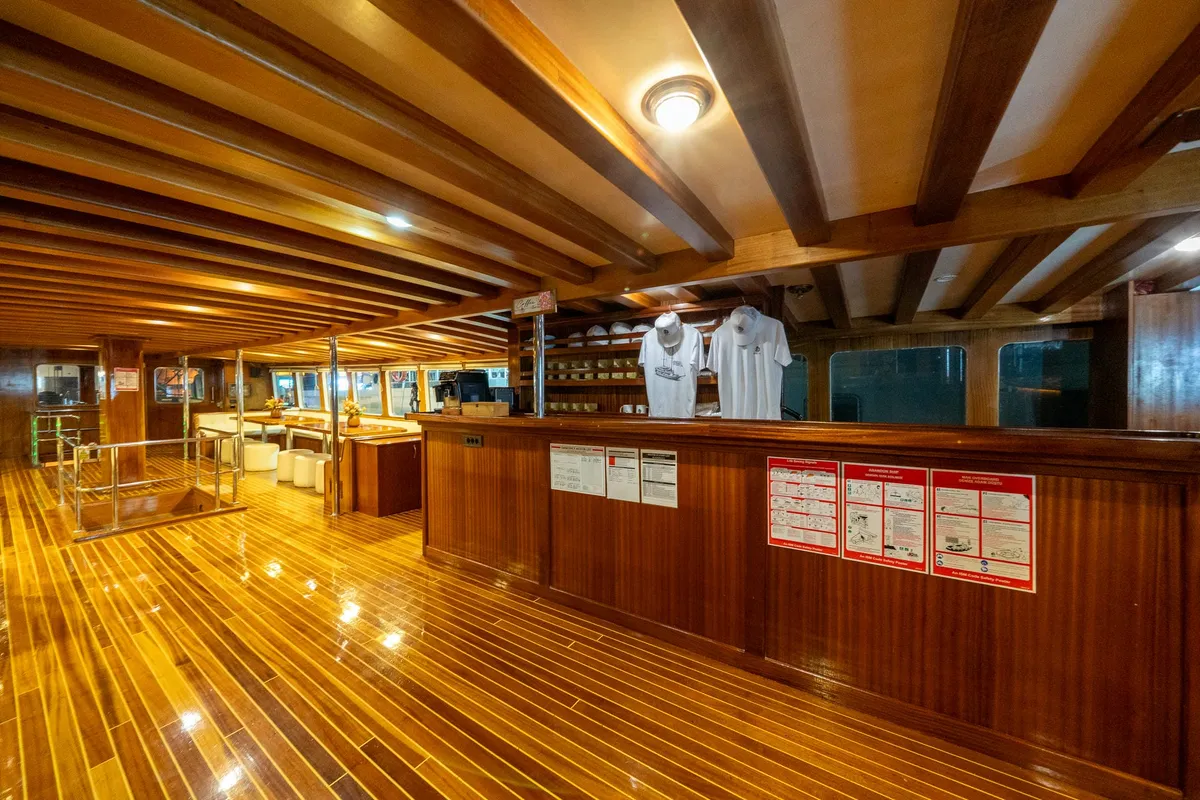 Salon of Boreas, a Custom Made Boreas motor yacht at Bodrum, Turkey