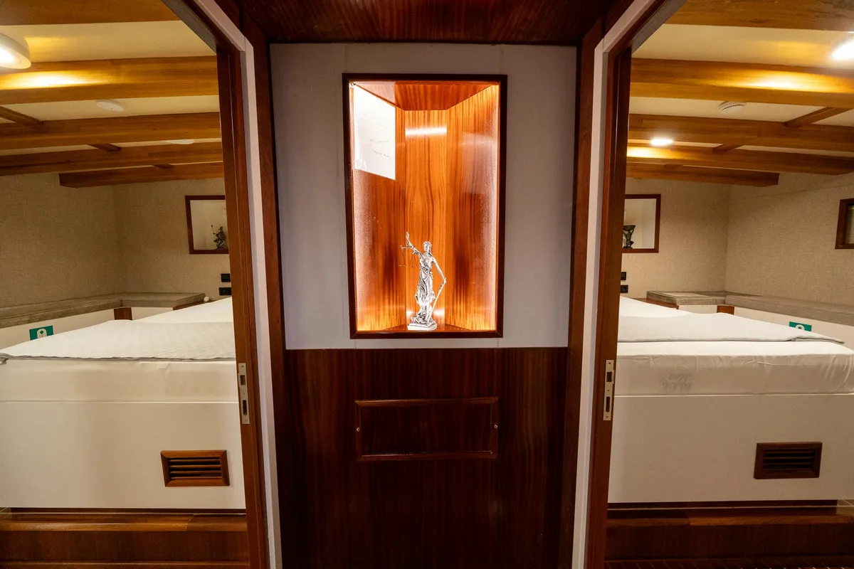 Salon of Boreas, a Custom Made Boreas motor yacht at Bodrum, Turkey