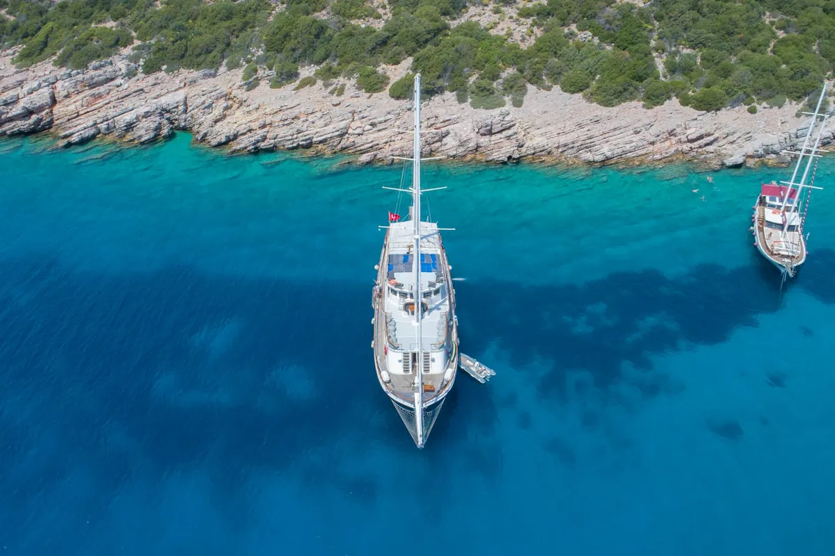 Exterior view of Boreas, a Custom Made Boreas motor yacht at Bodrum, Turkey
