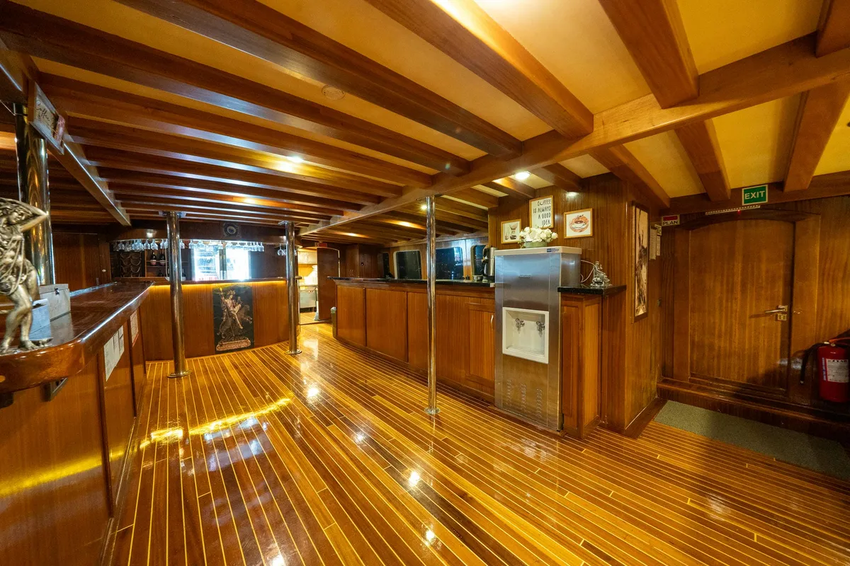 Salon of Boreas, a Custom Made Boreas motor yacht at Bodrum, Turkey