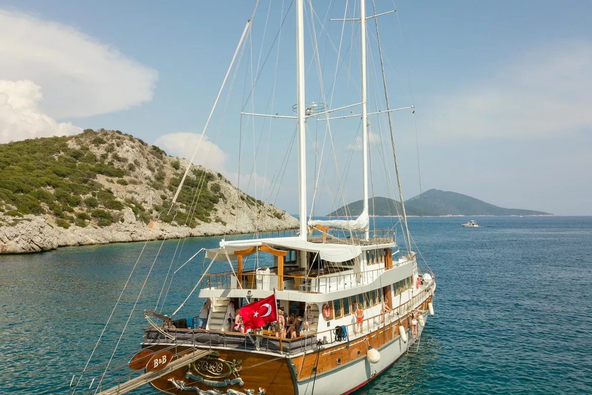 Exterior view of Boreas, a Custom Made Boreas motor yacht at Bodrum, Turkey