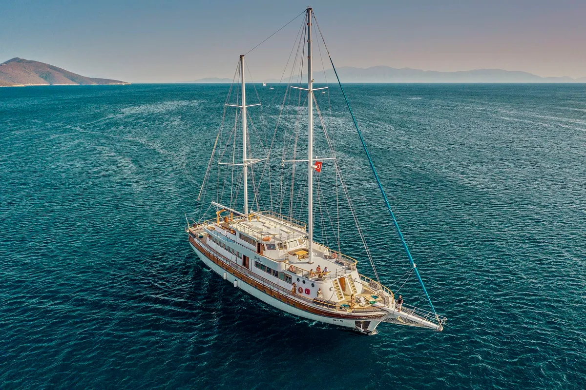Exterior view of Boreas, a Custom Made Boreas motor yacht at Bodrum, Turkey