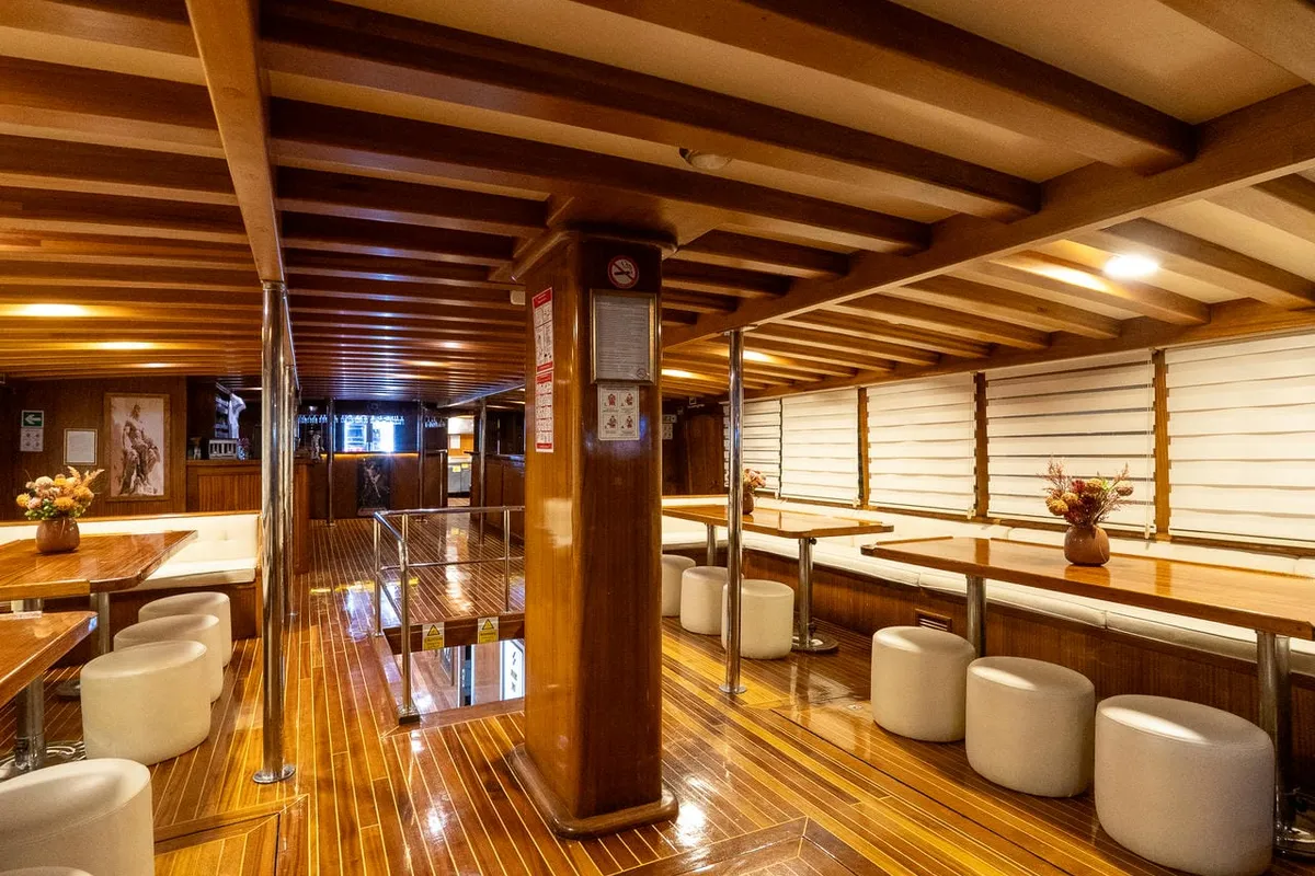 Salon of Boreas, a Custom Made Boreas motor yacht at Bodrum, Turkey
