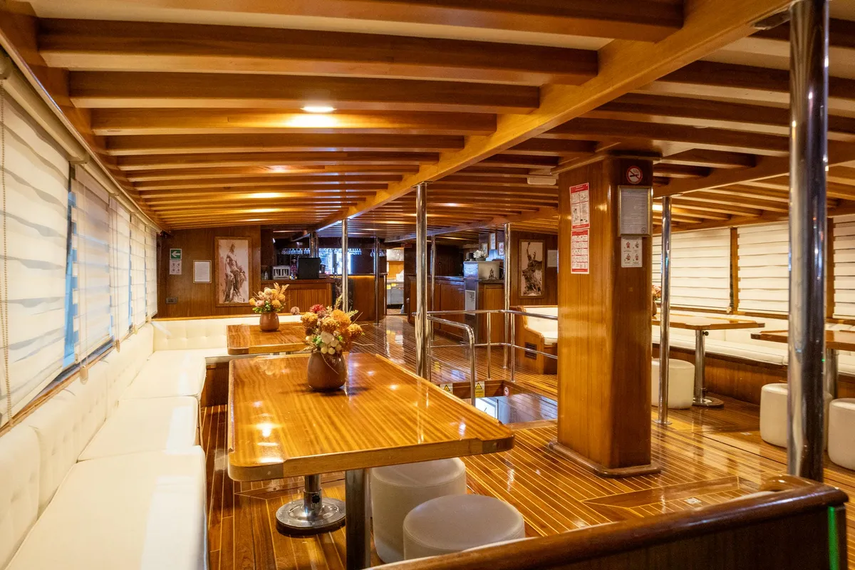 Salon of Boreas, a Custom Made Boreas motor yacht at Bodrum, Turkey