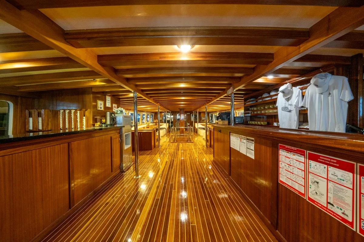 Salon of Boreas, a Custom Made Boreas motor yacht at Bodrum, Turkey