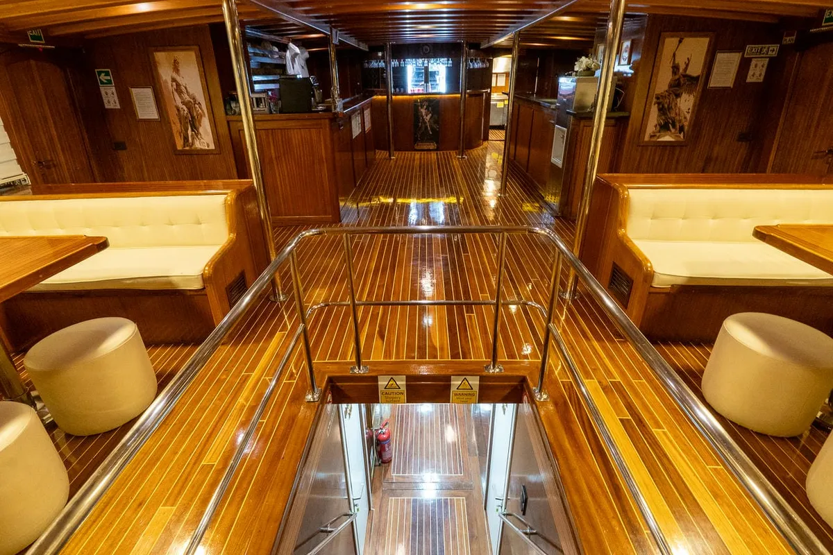 Salon of Boreas, a Custom Made Boreas motor yacht at Bodrum, Turkey