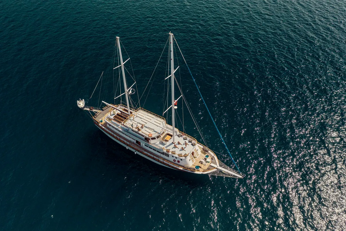 Exterior view of Boreas, a Custom Made Boreas motor yacht at Bodrum, Turkey