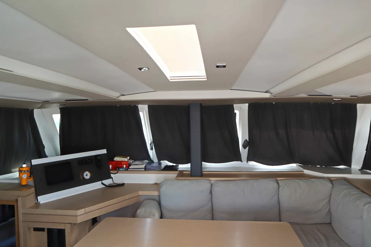 ALISA, a Fountaine Pajot Lucia 40 catamaran at Municipal Unit of Lefkada, Greece