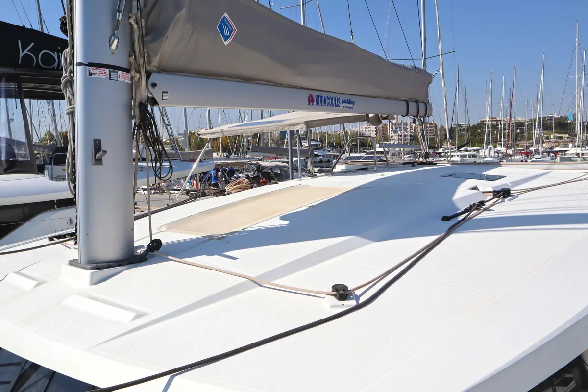 ALISA, a Fountaine Pajot Lucia 40 catamaran at Municipal Unit of Lefkada, Greece