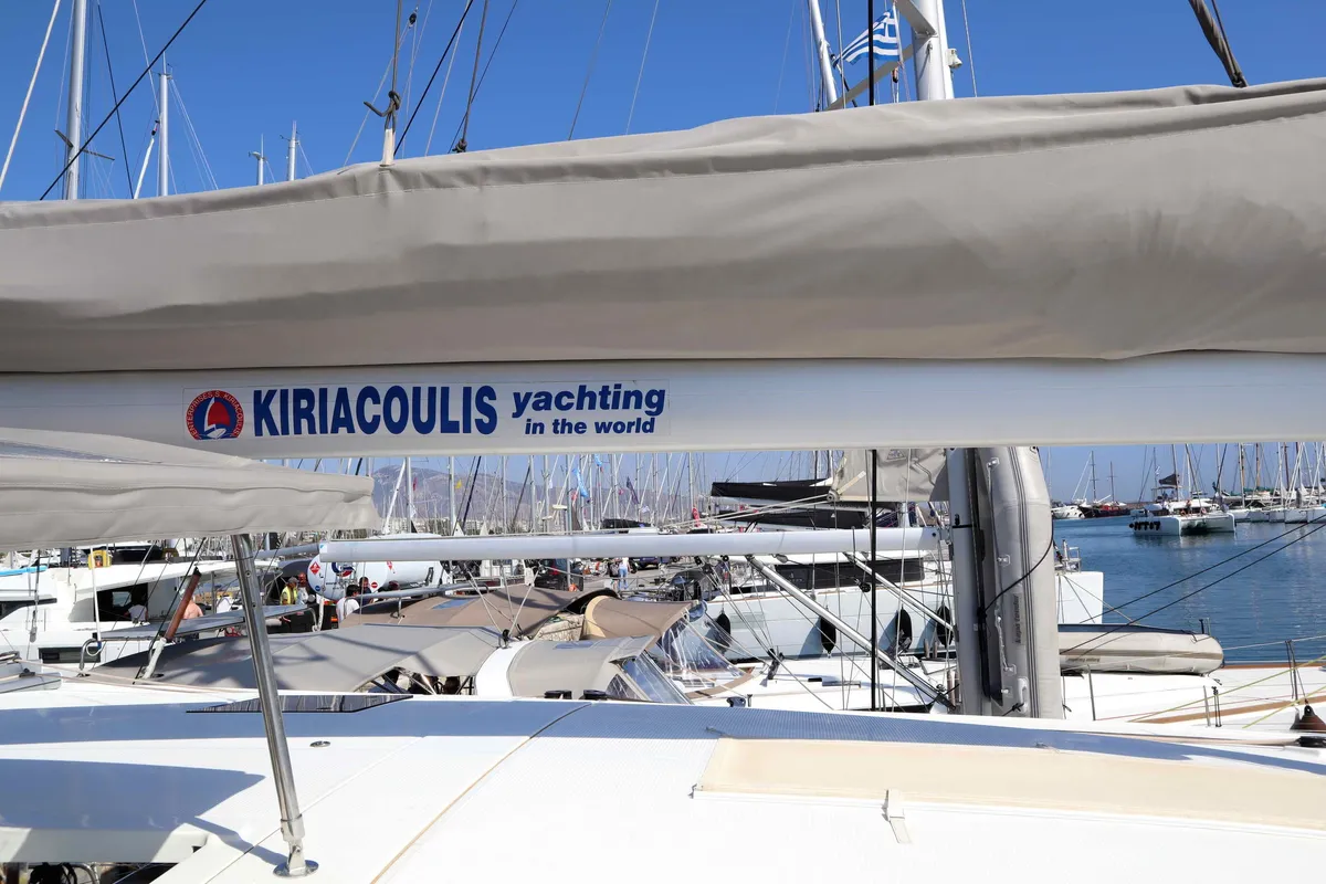 ALISA, a Fountaine Pajot Lucia 40 catamaran at Municipal Unit of Lefkada, Greece