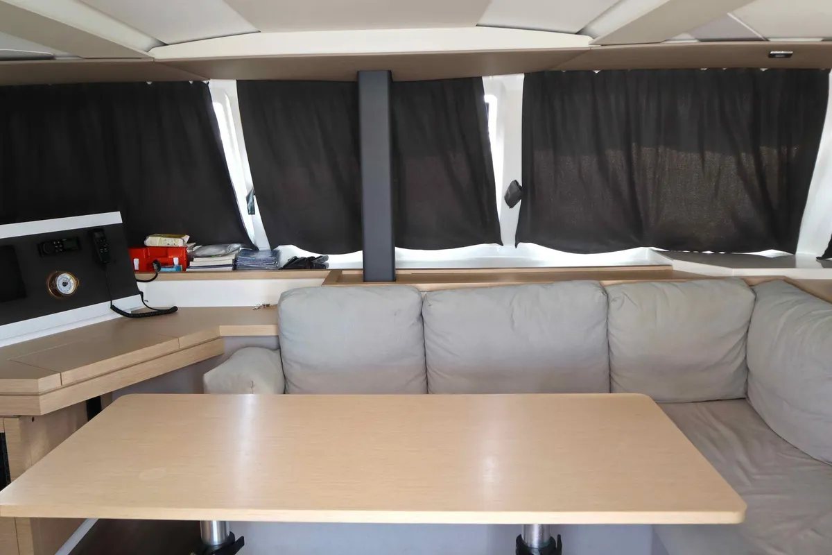ALISA, a Fountaine Pajot Lucia 40 catamaran at Municipal Unit of Lefkada, Greece