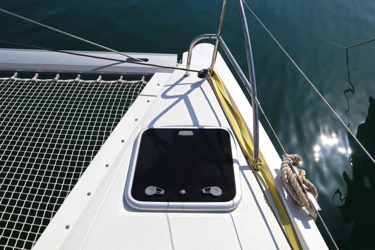 ALISA, a Fountaine Pajot Lucia 40 catamaran at Municipal Unit of Lefkada, Greece