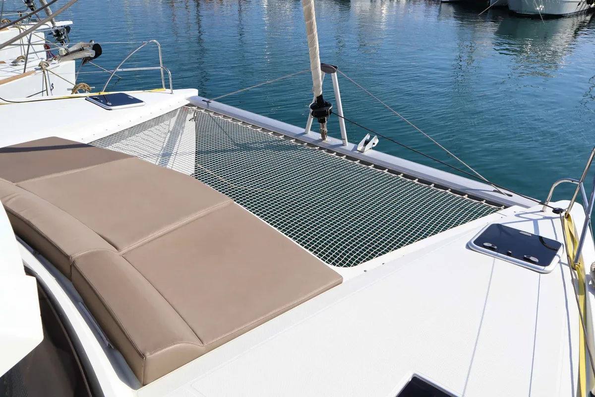 ALISA, a Fountaine Pajot Lucia 40 catamaran at Municipal Unit of Lefkada, Greece