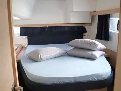 ALISA, a Fountaine Pajot Lucia 40 catamaran at Municipal Unit of Lefkada, Greece