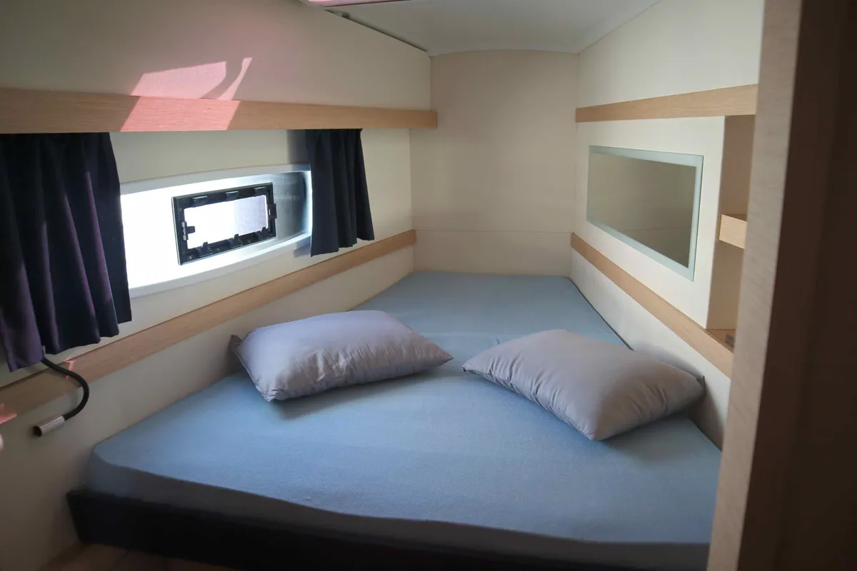 ALISA, a Fountaine Pajot Lucia 40 catamaran at Municipal Unit of Lefkada, Greece