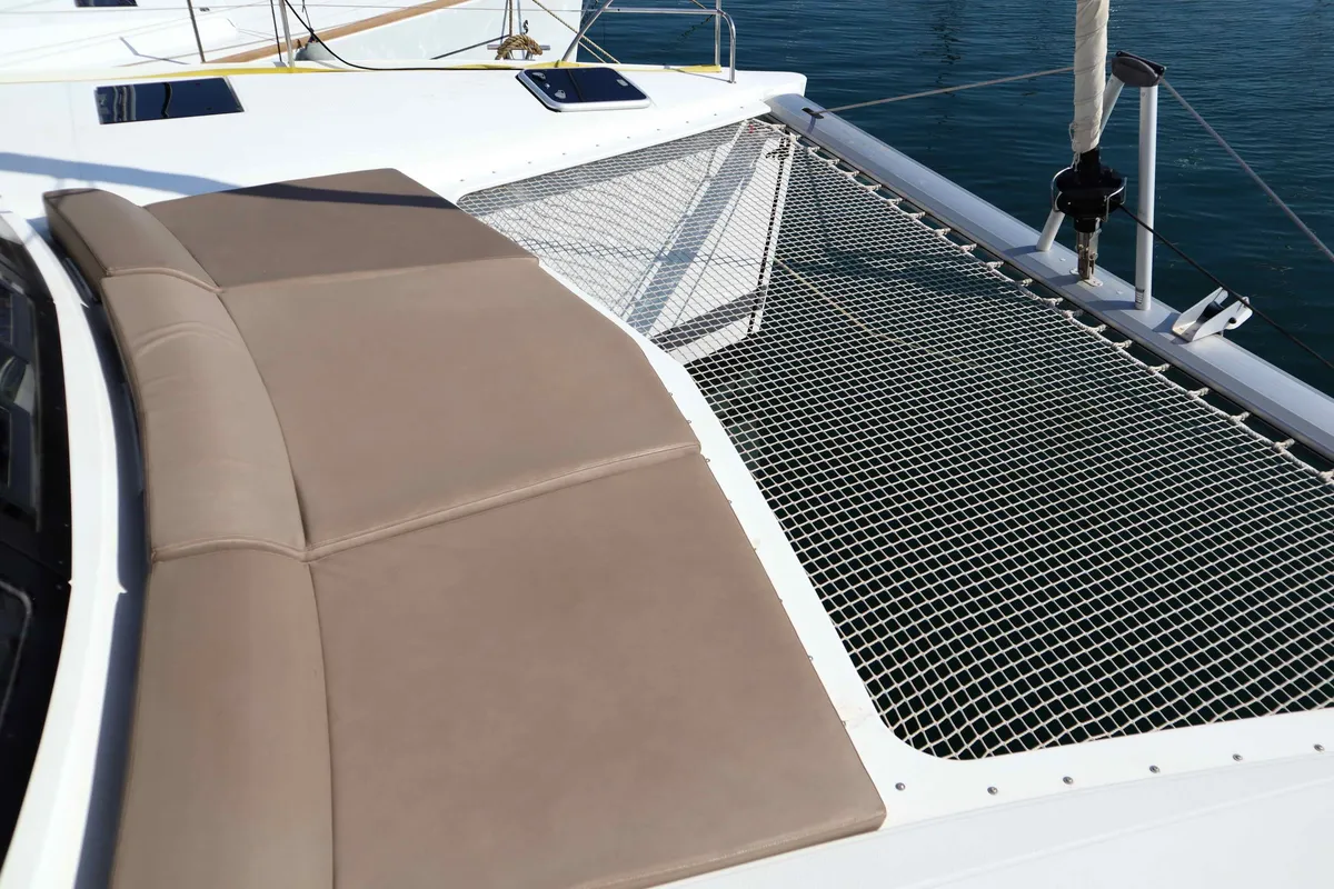 ALISA, a Fountaine Pajot Lucia 40 catamaran at Municipal Unit of Lefkada, Greece