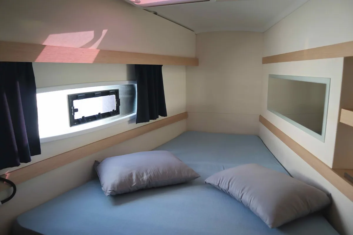 ALISA, a Fountaine Pajot Lucia 40 catamaran at Municipal Unit of Lefkada, Greece