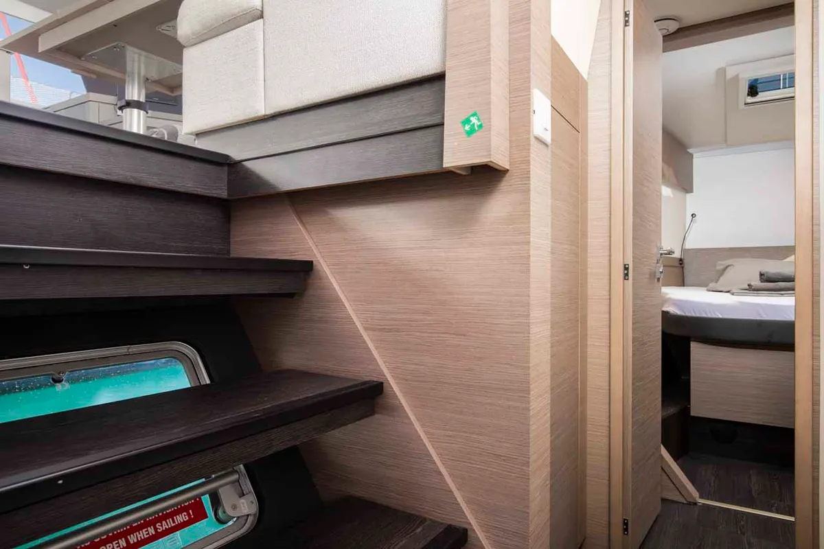 Cabin on Follow the Sun, a Fountaine Pajot Astrea 42 catamaran at Medulin, Croatia