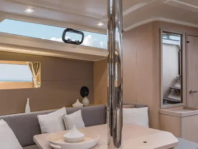 Salon of Luxa, a Beneteau Oceanis 41.1 sailboat at Split, Croatia