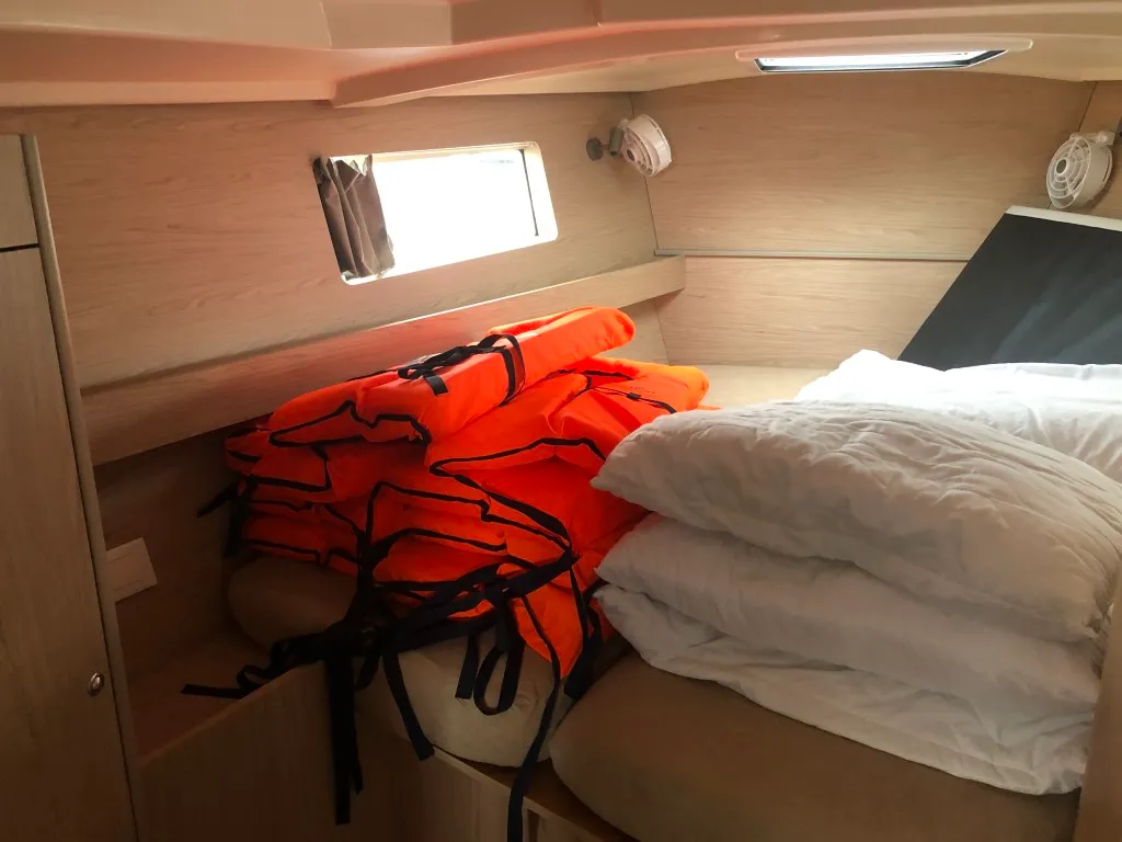 Cabin on Luxa, a Beneteau Oceanis 41.1 sailboat at Split, Croatia