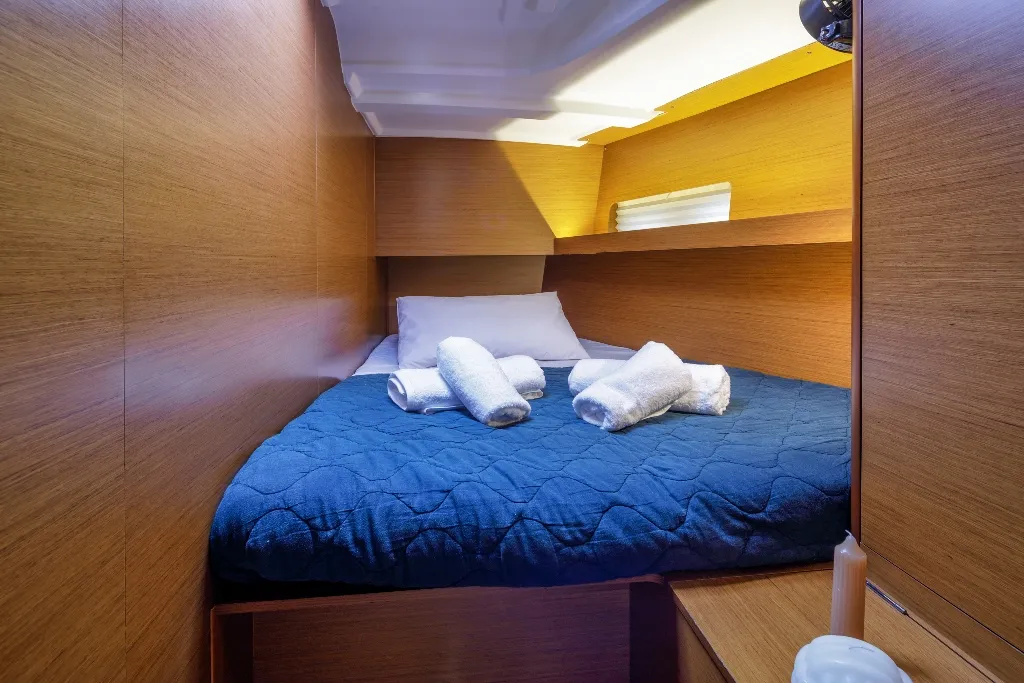 Cabin on Discovery Blue, a Jeanneau Sun Loft 47 sailboat at Municipal Unit of Nea Peramos, Greece